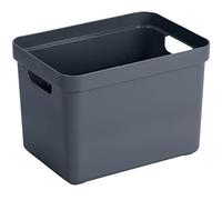 Sunware - Sigma Home boîte de Rangement 18L Bleu foncé - 35,2 x 25,3 x 24,3 cm