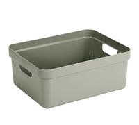 Boite plastique 24l vert clair sigma home 453x354x183mm