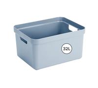 Sunware Sigma Home Boite de Rangement 32L - 44,5x34,5x24,3cm - Plastique - Panier rangement bleu