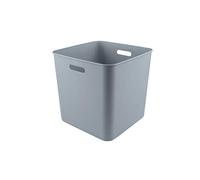 Sunware Sigma Home Boite de Rangement carrée 25L - 31,8x31,8x31,1cm - Plastique - Panier de rangement bleu