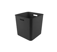 Sunware Sigma Home Boite de Rangement carrée 25L - 31,8x31,8x31,1cm - Plastique - Panier de rangement noir