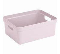 Sunware Sigma Home Boite de Rangement 24L - 44,5x34,5x18,3cm - Plastique - Panier rangement rose