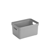 Sunware Sigma Home Box Lot de 3 boîtes de rangement 5 l sans couvercle 252 x 175 x 122 mm Gris clair