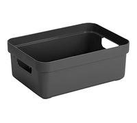 Sunware Sigma Home Box Lot de 6 boîtes de rangement sans couvercle Anthracite 9 l 352 x 253 x 122 mm