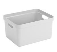 Sunware Sigma Home Box Lot de 6 Boites Rangement 32 l sans couvercle, 45,3 x 35,4 x 24,3 cm Blanc
