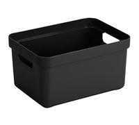 Sunware Sigma Home Box Lot de 6 boîtes sans couvercle Noir 13 l 35,2 x 25,3 x 18,3 cm