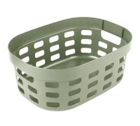 Sunware Sigma Home Panier à Linge 15L - 38x28x15,7cm - Plastique - Panier a linge plastique vert - Laundry basket