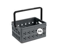 Sunware Square - Caisse de rangement plastique 24 L 43,5x31x21,3 cm avec 2 poignées