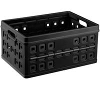Sunware Square Folding Box, Black, 46 Litre