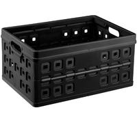 Sunware Square Panier de Rangement (Noir, 46 Litres)