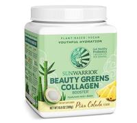 Sunwarrior - Beauty Greens Collagen Booster (300g) Piña Colada - Complément nutritionnel quotidien - 100% Organic & végan - Peptides collagène et super-aliments - Saveur piña colada