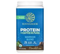 Sunwarrior, Mélange Du Guerrier Protéines + Légumes Verts, Chocolat, 750 G