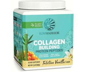 Sunwarrior Peptides de protéines pour la formation du collagène, Vanille de Tahiti - 500 g