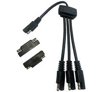 Sunway Solar Connecteurs de panneau, câble d'extension pour connecter 3 panneaux solaires à une batterie 12 V avec deux adaptateurs d'inversion de polarité SAE pour chargeur solaire 12 V, mainteneur