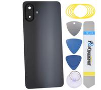 sunways Coque arrière de rechange pour Samsung Galaxy A07 4G avec lunette de caméra arrière, lentille d'appareil photo arrière, adhésif prédécoupé et kit d'outils SM-A075B Gris