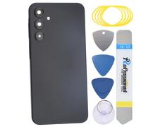 sunways Coque arrière de rechange pour Samsung Galaxy A16 avec lunette de caméra arrière, lentille de caméra arrière et kit d'outils SM-A165F Bleu nuit