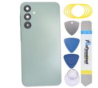 sunways Coque arrière de rechange pour Samsung Galaxy A16 avec lunette de caméra arrière, lentille de caméra arrière et kit d'outils SM-A165F Vert eau