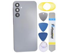 sunways Coque arrière de rechange pour Samsung Galaxy A16 avec lunette de caméra arrière, lentille de caméra arrière et kit d'outils SM-A165F Gris