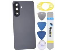 sunways Verre arrière de rechange pour Samsung Galaxy A57 avec lunette de caméra arrière, lentille de caméra arrière, adhésif prédécoupé et kit d'outils A57 5G Gris