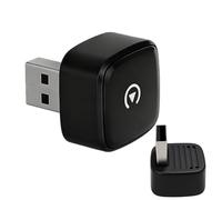 Sunweyer S41 Adaptateur automatique sans fil CarPlay et Android en forme de L : mise à niveau filaire vers sans fil, design compact de moins de 2,5 cm pour voitures filaires d'usine, Plug&Play