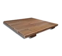 SUNWOOD Tapis de douche antidérapant 60 x 50 cm en pin THERMO-WOOD