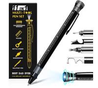 Sunwuun Cadeau de Noël pour papa, cadeau pour homme, stylo à bille multifonction 11 en 1, cadeau d'anniversaire pour lui, cadeaux pour hommes, cadeaux pour Noël, cadeaux pour hommes qui ont tout