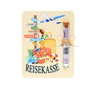 Sunwuun Emballage pour cadeau d'argent de voyage 16 x 12 cm avec tube à essai, cadeaux pour voyageurs, cadeau pour voyageurs, idée pour bon de voyage, facile à utiliser