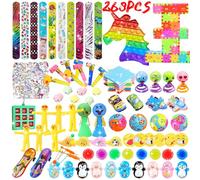 SUNXBUK Assortiment de Jouets 268 PCS,Party Favors pour Enfants,Jouets Cadeau Anniversaire Enfants,Remplissage de Sacs-Cadeaux,Pinata Remplissage,School Award Petits jouets,Cadeau pour Fille Garçon