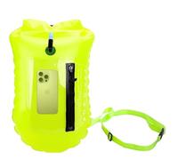 SUNXBUK Bouée de Natation, Bouée de Sac Étanche de Sécurité avec Ceinture Ajustable,Bouée de Nage en Eau Libre,Flotteur Gonflable pour Triathlon, Kayak, Snorkeling