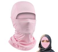 SUNXBUK Cagoule de Moto, Balaclava élastique avec Cache Cou, Cagoules Respirante, Masque pour Vélo-Snowboard-Randonnée-Escalade (Rose)