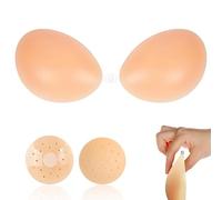 SUNXBUK Soutien Gorge Adhesif,Soutien Gorge Push Up Dos Nu,Invisible Silicone,Remonte Sein Adhesif,Soutien Gorge sans Bretelles,pour Tenues Soirée Robes de Mariée et de Demoiselle Honneur-B