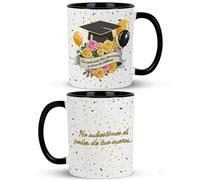 SUNXBUK Tasse de Remise des Diplômes,Cadeau de Remise des Diplômes Tasses à Café pour Diplômé de Collège lycée,Cadeaux de Réussir l'examen Fête de Graduation Céramique de Mug À Eau (Espagnol)