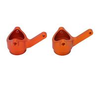 Sunxtzyl 2 pièces de Cup de Direction RC en Alliage d’Aluminium CNC, Porte-moyeu de rotule de Direction pour ZD Racing 1/7 EX-07 DBX-07 Desert Cars, Couleur Orange, pièce de Rechange Haute