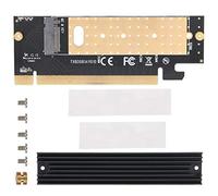 Sunxtzyl Carte d’Extension SSD M Key M.2 vers PCIe 3.0 x16 avec dissipateur Thermique, Compatible avec, Linux et Mac, Uniquement pour SSD M.2 NVMe PCIe, fournie avec Refroidisseur