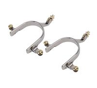 Sunxtzyl Éperons pour Chevaux en Acier Inoxydable, éperons pour Bottes d’équitation de Cow-Boy, éperons d’équitation Western pour l’entraînement et Les compétitions équestres, avec Une