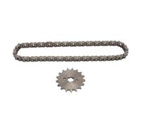Sunxtzyl Kit de pignon 428 17T de 17 mm et de chaîne de Transmission 428 à 60 maillons, Ensemble de pignons en Acier pour ATV, Motocross, Karting et Moto de 50 à 250 cm³, offrant Une
