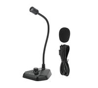Sunxtzyl Microphone USB pour Ordinateur avec col de Cygne et Bouton de muet, Microphone de Bureau à condensateur pour Le Streaming et Les conférences, Microphone USB à Captation