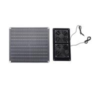 Sunxtzyl Ventilateur d’Extraction Solaire de 20 W et 18 V avec Panneau monocristallin, Ventilateur d’aération à énergie Solaire pour poulailler, Niche pour Chien, abri et Serre, Ventilateur