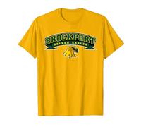 SUNY Brockport Golden Eagles Banner Logo T-Shirt, Homme, Doré Vif, XL
