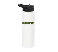 SUNY Brockport Golden Eagles Classic Collegiate Text Stainless Steel Insulated Water Bottle