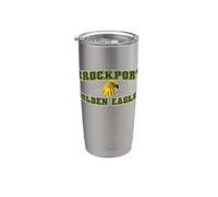 SUNY Brockport Golden Eagles Stacked Logo Gobelet isotherme en acier inoxydable double paroi