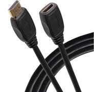 SUNY-Câble D'Extension Hdmi 3 M,4K 30 Hz Mâle Vers Femelle,Ultra Hd Haute Vitesse,Arc/Hdr/3D,Ethernet,Compatible Avec Tv,Moniteur,Ps4/5,Xbox,Projecteur,Barre De Son,Sky Box,Pc,