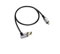 SUNY-Câble Étendu Uhd 8K Micro Hdmi Mâle Vers Hdmi Mâle 48Gbps High Speed 2.1 Supportant 8K@60Hz,1080P,Arc,3D,Pour Dvr,Hdtv,(Angle Vers Le Haut,0.5M)