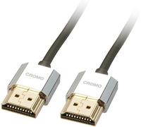 SUNY-Câble Hdmi 2.0 Cromo Slim High Speed 0.5 Mètre Avec Ethernet,Design Slimline,4K@60Hz 18G 3D 1080P Hdcp 2.2 Hdr Arc Cec Testé Atc Ecran Tv Oled,Xbox,Ps4,Ps5,Blu-Ray,Barre De Son