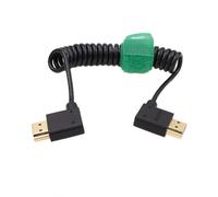SUNY-Câble Hdmi 4K 60P 8K En Spirale Mince Pour So-Ny A7M4 Atomos Shinobi Ninja V Portkeys Bm5 Feelworld Blackmagic Moniteur Zcam Ca-Non Ni-Kon Camera Type A Hdmi 2.1 Angle Droit Gauche