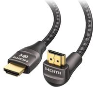 SUNY-Câble Hdmi Coudé Ultra Hd 8K 48Gbps (Câble Hdmi À 270 Degrés) En Marron-2 M
