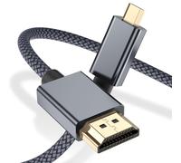 SUNY-Câble Micro Hdmi Vers Hdmi 4.5M,4K 60Hz Cordon Micro Hdmi Type D Mâle Compatible Pour Raspberry Pi 4 4B,Gopro Black Hero 7 6 5 4,Sony Camera A6000 A6300,Nikon B500,Lenovo Yoga 3 Pro 710,Canon