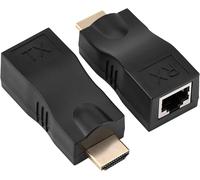 SUNY-Convertisseurs Hdmi,Prolongateurs Hdmi,2 Pièces Hdmi 30 M Vers Rj45 Répéteur De Convertisseur D'Extension De Câble Réseau Sur Cat-5E Cat6