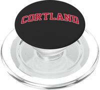SUNY Cortland Red Dragons Classic Arched Type PopSockets PopGrip pour MagSafe