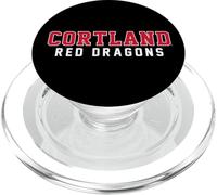 SUNY Cortland Red Dragons Classic Stacked Collegiate Text PopSockets PopGrip pour MagSafe